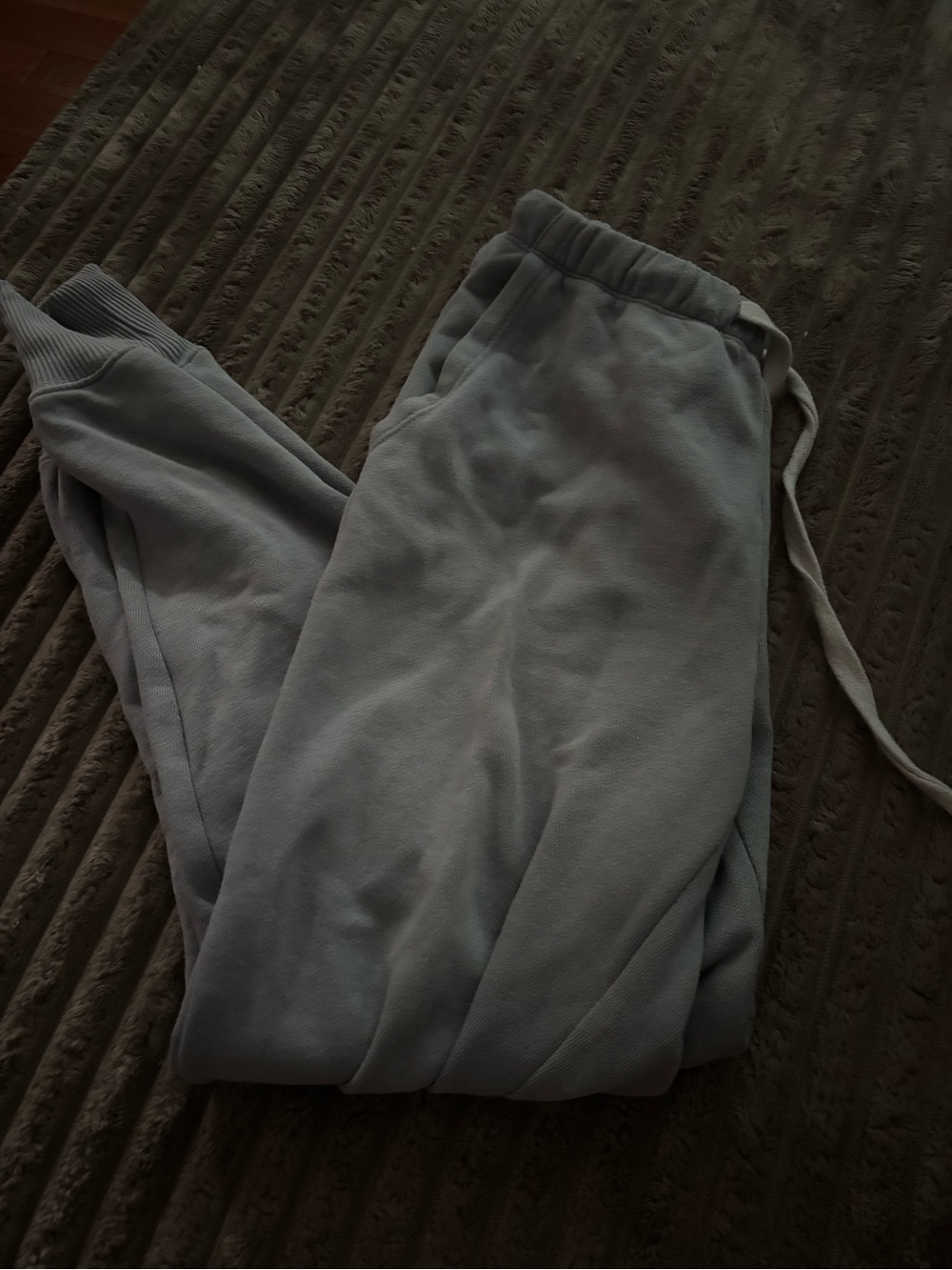 aerie Gray Plush Fleece Sweatpants